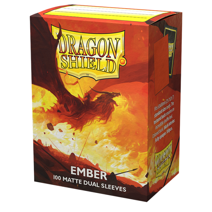 Dragon Shield Dual Matte Ember Sleeves 100ct