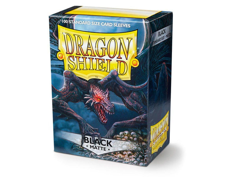 Dragon Shield Matte Black Sleeves 100ct