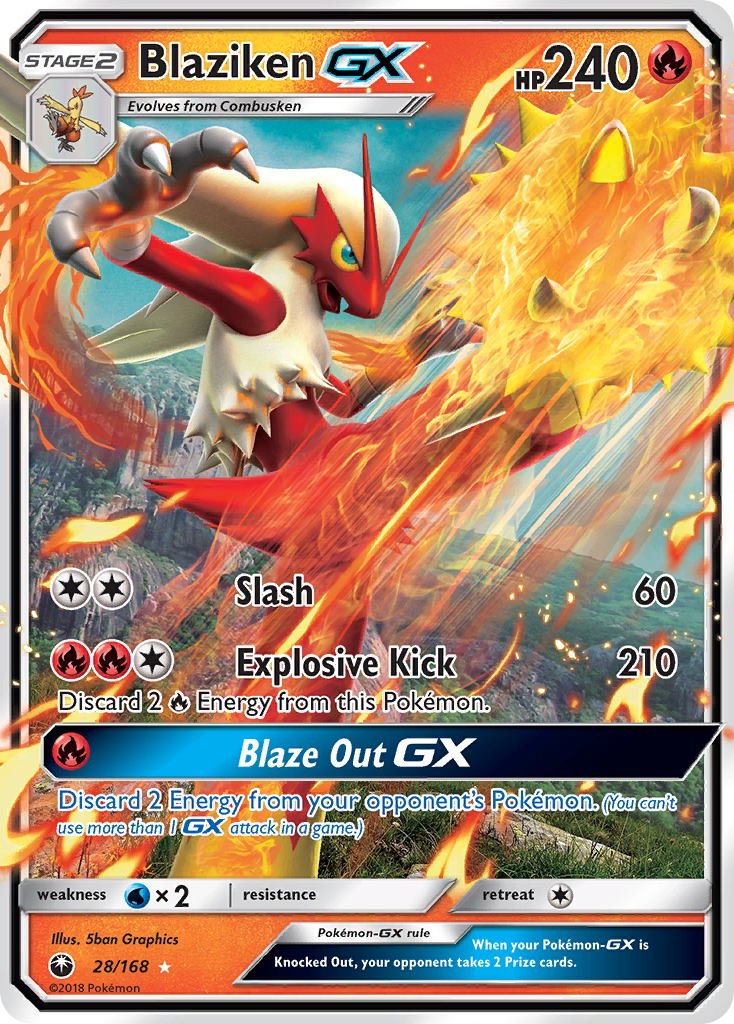 Blaziken GX (28/168) [Sun & Moon: Celestial Storm] - Waypoint Games CA