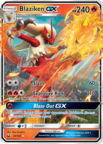 Blaziken GX (28/168) [Sun & Moon: Celestial Storm] - Waypoint Games CA