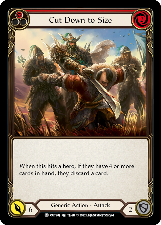 Cut Down to Size (Red) [OUT201] (Outsiders) - Waypoint Games CA