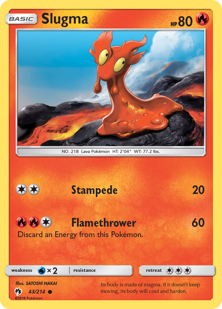 Slugma (43/214) [Sun & Moon: Lost Thunder] - Waypoint Games CA
