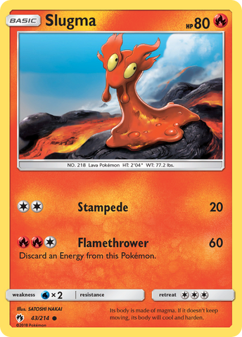 Slugma (43/214) [Sun & Moon: Lost Thunder] - Waypoint Games CA