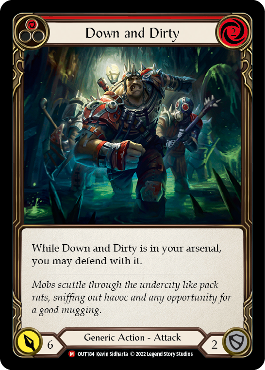 Down and Dirty [OUT184] (Outsiders)  Rainbow Foil - Waypoint Games CA