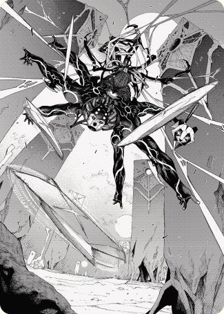 Kaito, Dancing Shadow 2 Art Card [Phyrexia: All Will Be One Art Series] - Waypoint Games CA