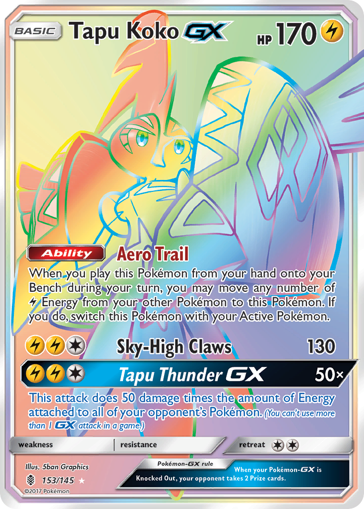 Tapu Koko GX (153/145) [Sun & Moon: Guardians Rising] - Waypoint Games CA