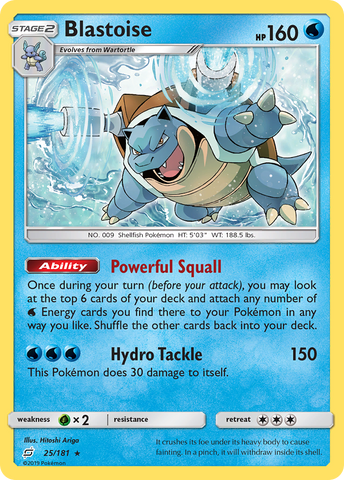Blastoise (25/181) [Sun & Moon: Team Up] - Waypoint Games CA