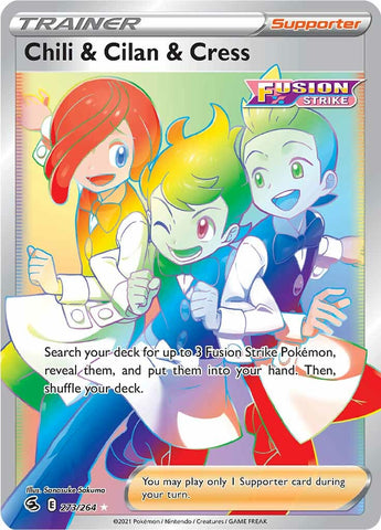 Chili & Cilan & Cress (273/264) [Sword & Shield: Fusion Strike] - Waypoint Games CA