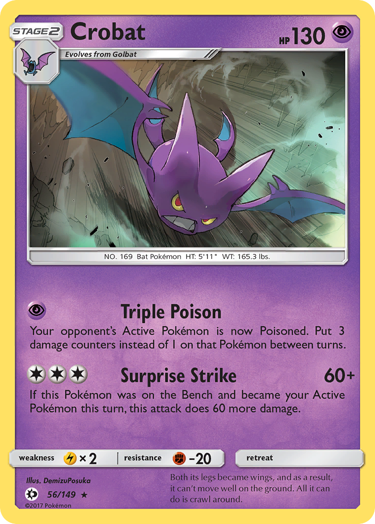 Crobat (56/149) [Sun & Moon: Base Set] - Waypoint Games CA