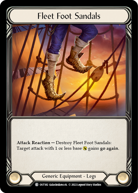 Fleet Foot Sandals [OUT182] (Outsiders)  Cold Foil - Waypoint Games CA