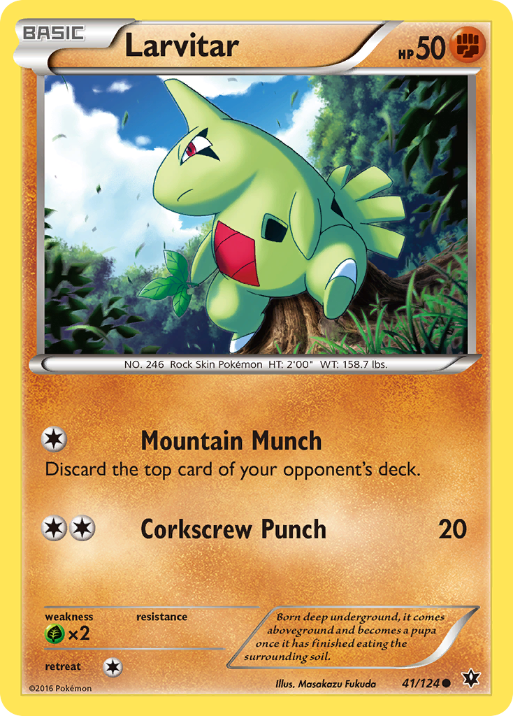 Larvitar (41/124) [XY: Fates Collide] - Waypoint Games CA