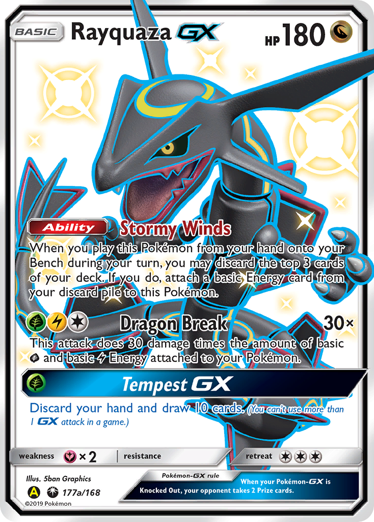 Rayquaza GX (177a/168) [Alternate Art Promos] - Waypoint Games CA