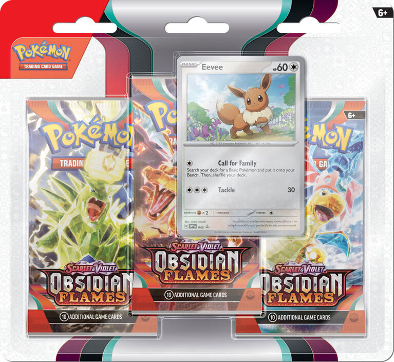 Pokémon Obsidian Flames 3-Pack Blister