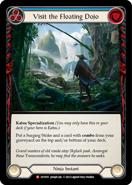 Visit the Floating Dojo [OUT055] (Outsiders)  Rainbow Foil - Waypoint Games CA