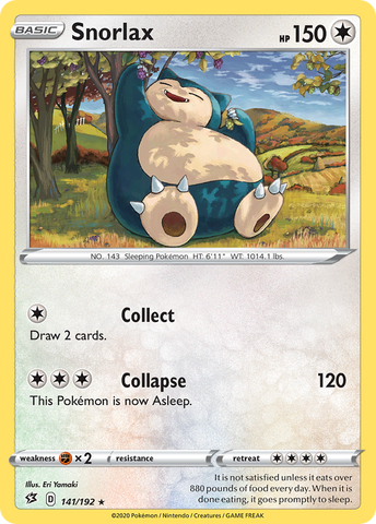 Snorlax (141/192) [Sword & Shield: Rebel Clash] - Waypoint Games CA