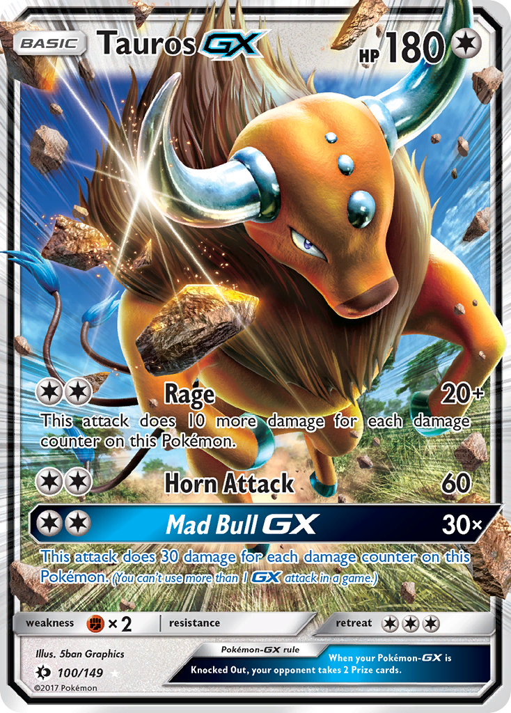 Tauros GX (100/149) [Sun & Moon: Base Set] - Waypoint Games CA