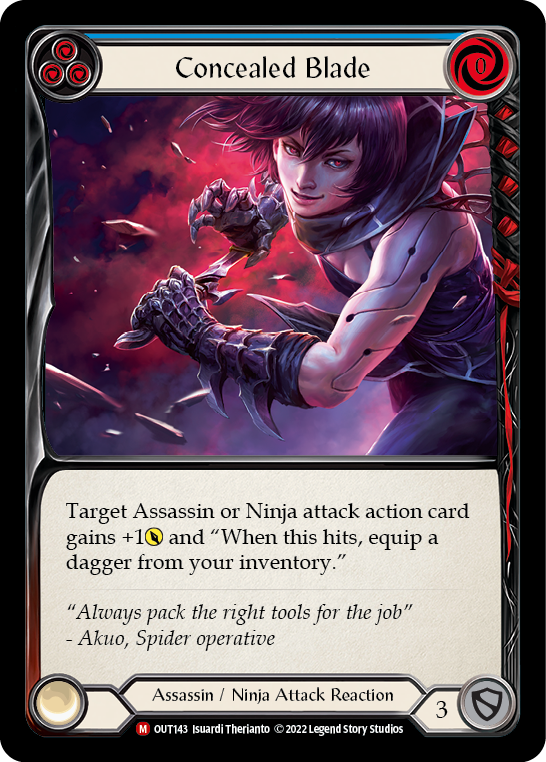 Concealed Blade [OUT143] (Outsiders)  Rainbow Foil - Waypoint Games CA