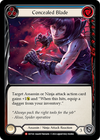 Concealed Blade [OUT143] (Outsiders)  Rainbow Foil - Waypoint Games CA