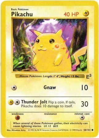 Pikachu (58/102) (E3 Stamped Promo with Red Cheeks) [Miscellaneous Cards] - Waypoint Games CA