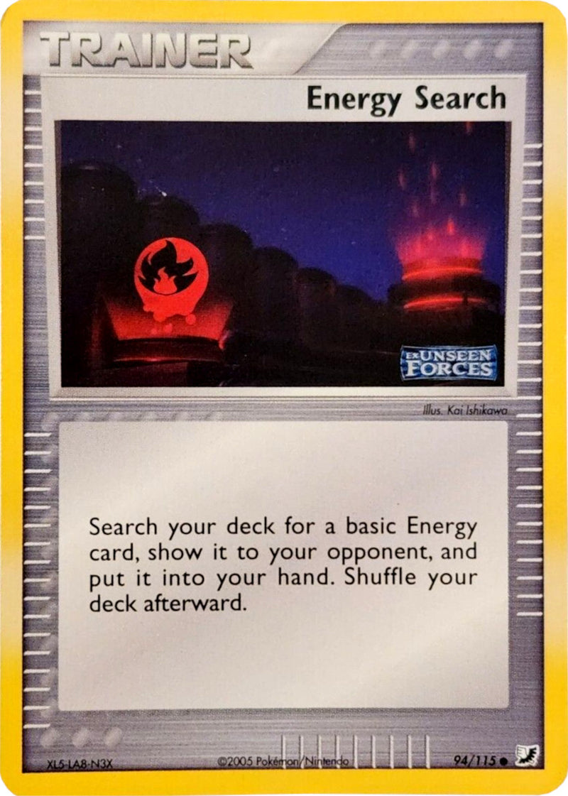 Energy Search (94/115) (Stamped) [EX: Unseen Forces] - Waypoint Games CA