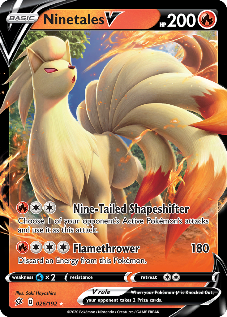 Ninetales V (026/192) [Sword & Shield: Rebel Clash] - Waypoint Games CA