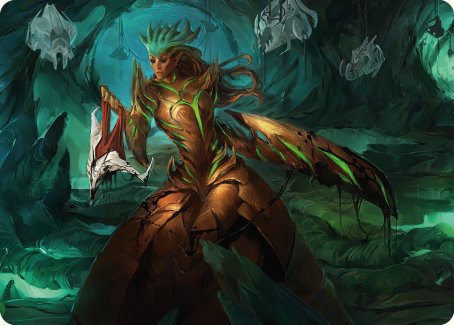Glissa Sunslayer Art Card [Phyrexia: All Will Be One Art Series] - Waypoint Games CA