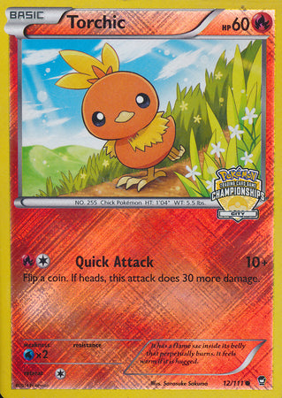 Torchic (12/111) (City Championship Promo) [XY: Furious Fists] - Waypoint Games CA