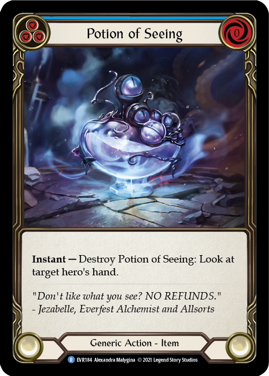Potion of Seeing [EVR184] (Everfest)  1st Edition Cold Foil - Waypoint Games CA