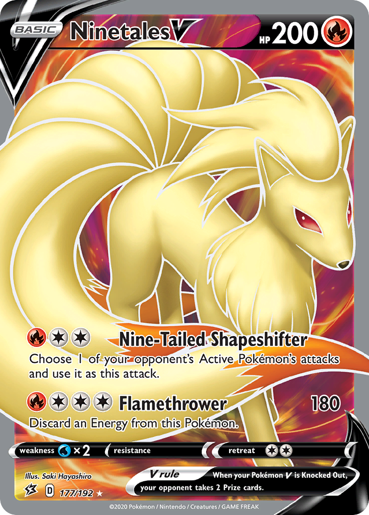 Ninetales V (177/192) [Sword & Shield: Rebel Clash] - Waypoint Games CA