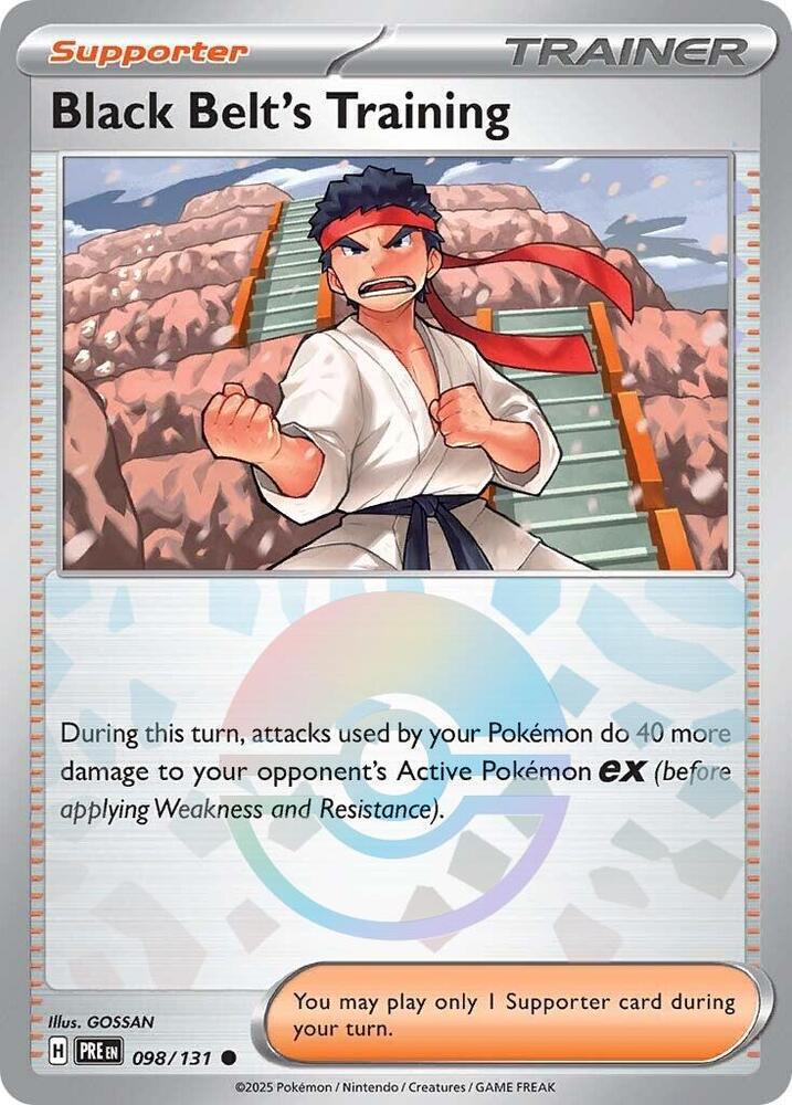 Black Belt's Training (098/131) (Poke Ball Pattern) [Scarlet & Violet: Prismatic Evolutions] - Waypoint Games CA