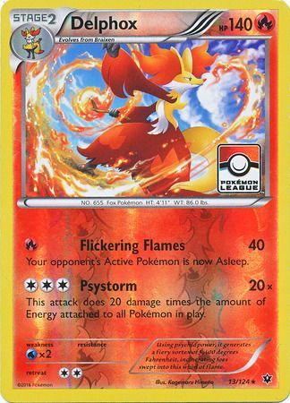Delphox (13/124) (League Promo) [XY: Fates Collide] - Waypoint Games CA