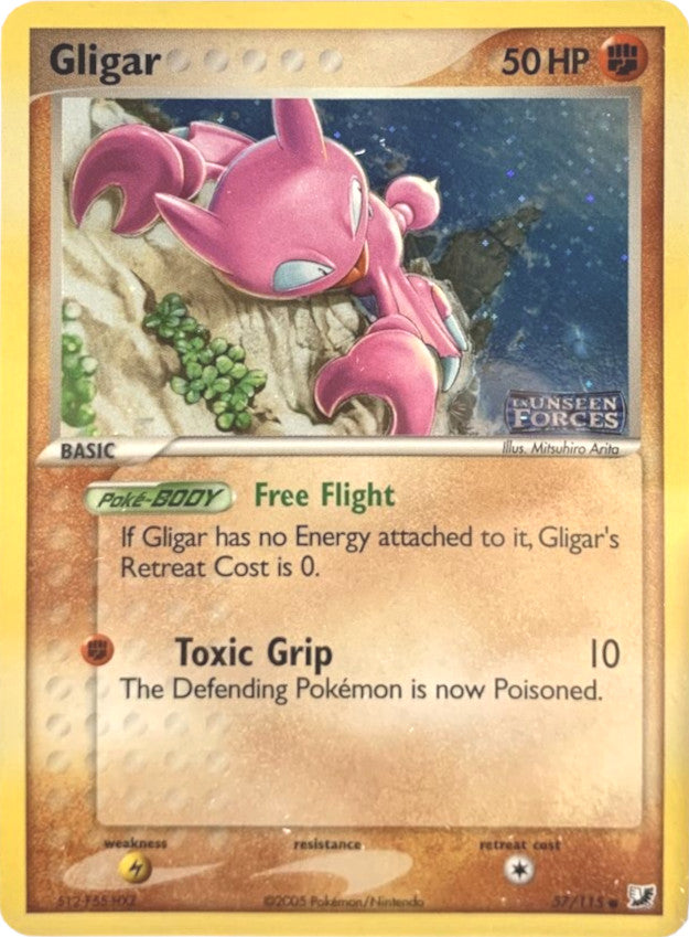 Gligar (57/115) (Stamped) [EX: Unseen Forces] - Waypoint Games CA