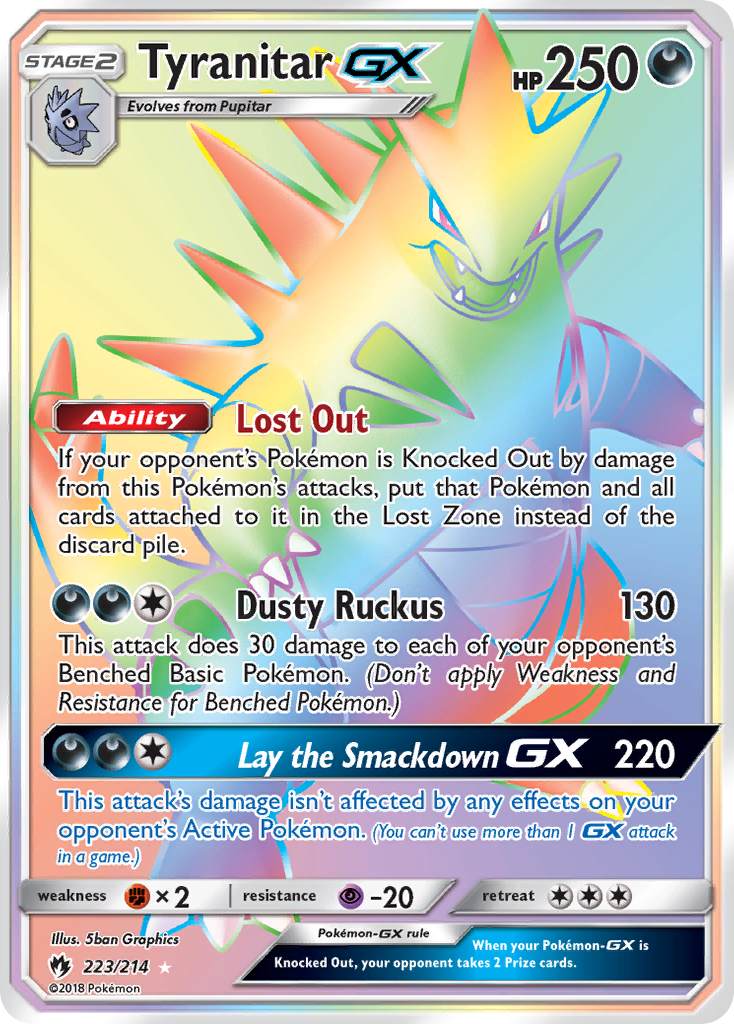 Tyranitar GX (223/214) [Sun & Moon: Lost Thunder] - Waypoint Games CA