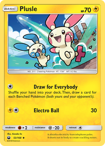 Plusle (53/168) [Sun & Moon: Celestial Storm] - Waypoint Games CA