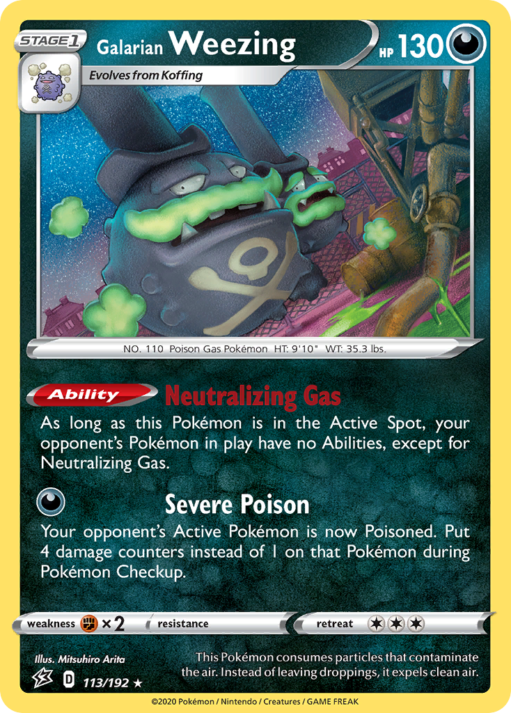 Galarian Weezing (113/192) [Sword & Shield: Rebel Clash] - Waypoint Games CA