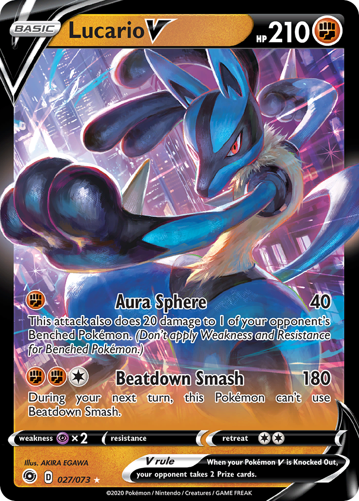 Lucario V (027/073) [Sword & Shield: Champion's Path] - Waypoint Games CA