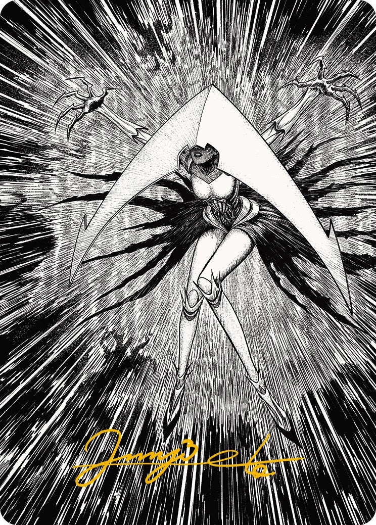 Elesh Norn, Mother of Machines 2 Art Card (Gold-Stamped Signature) [Phyrexia: All Will Be One Art Series] - Waypoint Games CA
