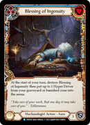Blessing of Ingenuity (Blue) [DYN100] (Dynasty)  Rainbow Foil - Waypoint Games CA