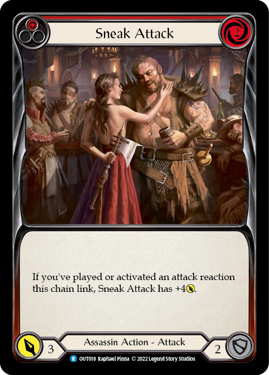 Sneak Attack (Red) [OUT018] (Outsiders) - Waypoint Games CA