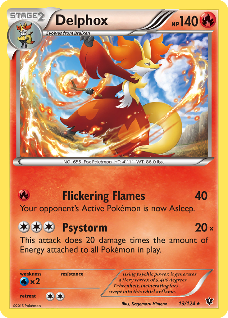 Delphox (13/124) [XY: Fates Collide] - Waypoint Games CA