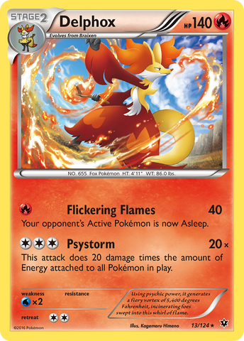 Delphox (13/124) [XY: Fates Collide] - Waypoint Games CA