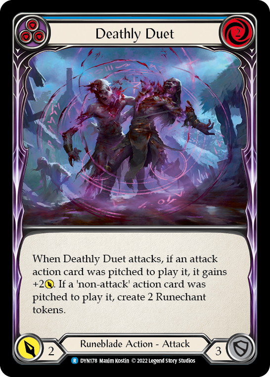 Deathly Duet (Blue) [DYN178] (Dynasty)  Rainbow Foil - Waypoint Games CA