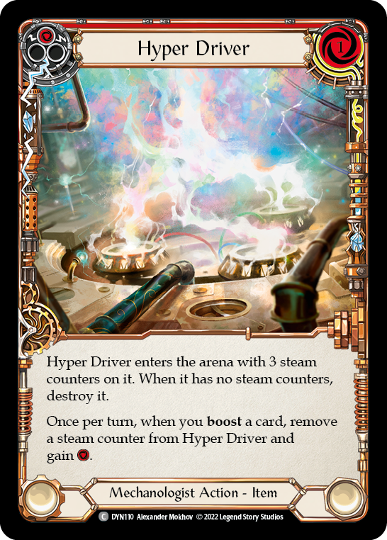 Hyper Driver (Red) [DYN110] (Dynasty)  Cold Foil - Waypoint Games CA