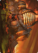 Urabrask's Forge Art Card (Gold-Stamped Signature) [Phyrexia: All Will Be One Art Series] - Waypoint Games CA