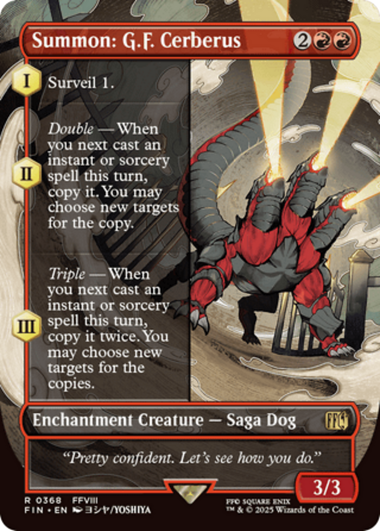 Summon: G.F. Cerberus (Borderless) [FINAL FANTASY]