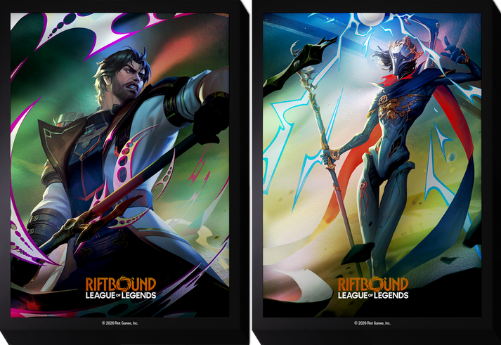 Riftbound: League of Legends TCG Art Sleeves - Standard Size - 100ct - Vendetta - Jayce VS Victor