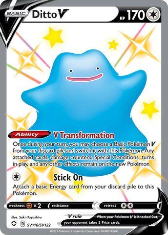 Ditto V (SV118/SV122) [Sword & Shield: Shining Fates] - Waypoint Games CA