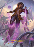 Kaya, Intangible Slayer Art Card (Gold-Stamped Signature) [Phyrexia: All Will Be One Art Series] - Waypoint Games CA