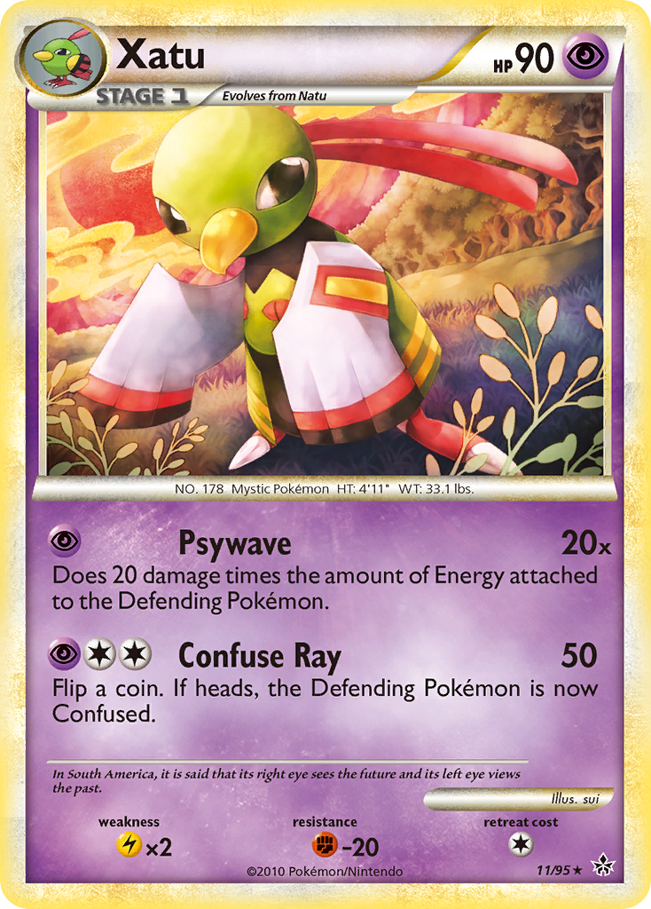 Xatu (11/95) [HeartGold & SoulSilver: Unleashed] - Waypoint Games CA