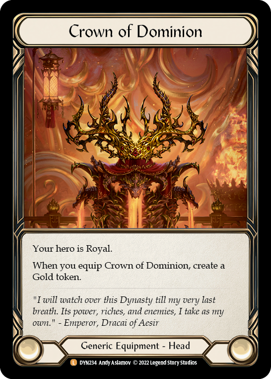 Crown of Dominion [DYN234] (Dynasty)  Cold Foil - Waypoint Games CA